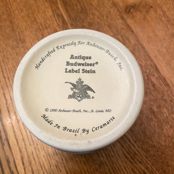 Vintage Antique Budweiser Label Beer Stein - Picture 6 of 6